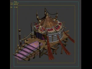 forgotten tribe - tent 01 3D Model