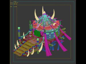 forgotten tribe - tent 01 3D Model