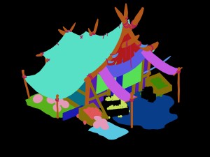 forgotten land - fruit stand 3D 模型