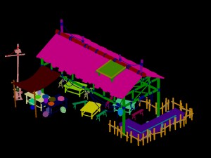 inn - tea - snacks - shops 3D Model