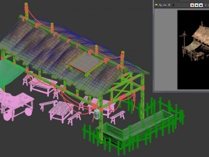 inn - tea - snacks - shops 3D Model