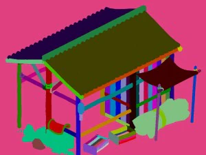 station building - stables 034 3D Model