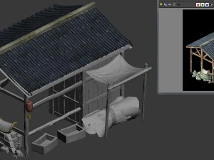 station building - stables 034 3D Model