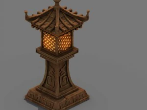 정원 - 가로등 3D 모델