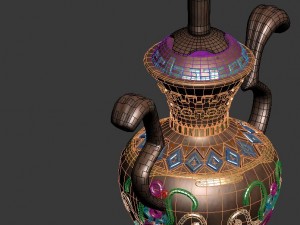 ancient chinese bronze incense burner 3D 模型