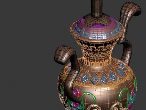 ancient chinese bronze incense burner 3D Model