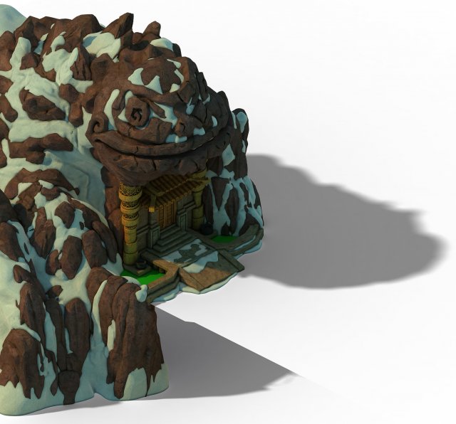white camel mountain - giant frog house 3D Model .c4d .max .obj .3ds .fbx .stl .blend 