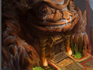 white camel mountain - giant frog house 3D Model