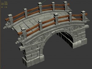 city - stone bridge 61 3D Model