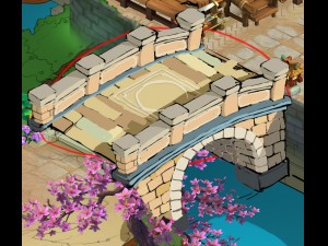 city - stone bridge 61 3D Model