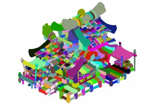 city - grocery store 32 3D Model