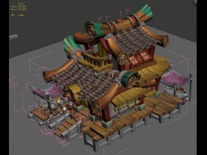 city - grocery store 32 3D Model