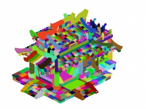 ancient capital building - shop 02 3D Model
