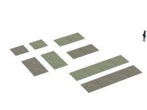 ancient capital building - floor tiles 03 3D Model