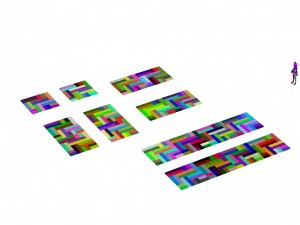 ancient capital building - floor tiles 03 3D Model