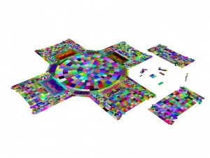 ancient capital building - floor tile 04 3D Model