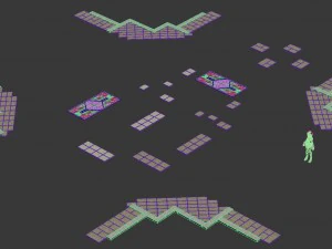 ancient capital building - floor tile 05 3D Model