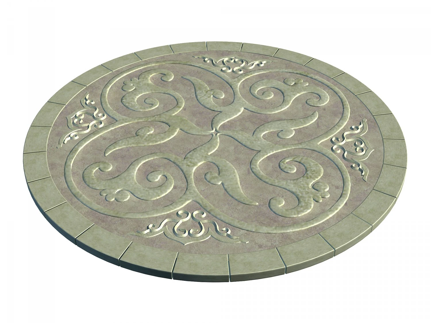ancient capital building - floor tiles 07 3D Model .c4d .max .obj .3ds .fbx .stl .blend 