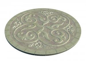 ancient capital building - floor tiles 07 3D Model