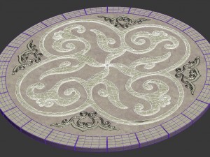 ancient capital building - floor tiles 07 3D मॉडल