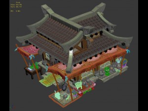 ancient capital building - antique shop 02 3D 모델