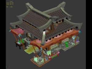 प्राचीन राजधानी भवन - प्राचीन वस्तुओं की दुकान 02 3D मॉडल