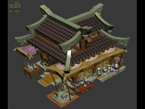 प्राचीन राजधानी भवन - प्राचीन वस्तुओं की दुकान 02 3D मॉडल