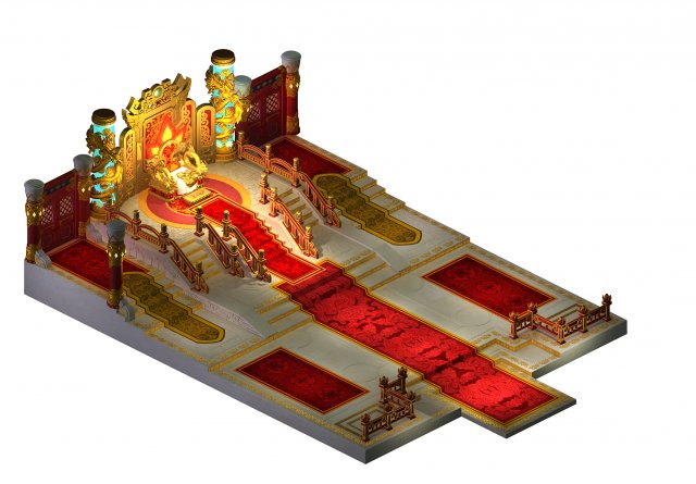 ancient capital building - palace floor 3Dモデル .c4d .max .obj .3ds .fbx .stl .blend 