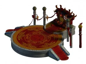 antigo edif&iacute;cio capital - mesa de casamento Modelo 3D