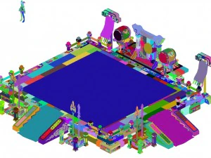 ancient capital building - the ring 3D Model