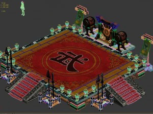 ancient capital building - the ring 3D Model