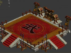 ancient capital building - the ring 3D Model