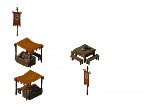 ancient capital of the building - cool cool salad stand 3D Model