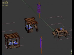 ancient capital of the building - cool cool salad stand 3Dモデル