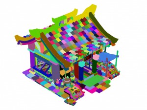 ancient capital building - drugstore 02 Model 3D