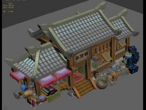 ancient capital building - debris shop 3D Model