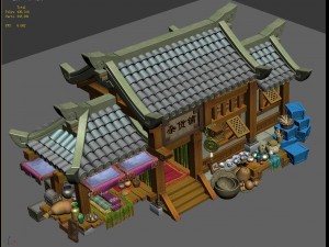 ancient capital building - debris shop 3D Model