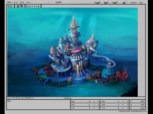 underwater castle 02 3D Model