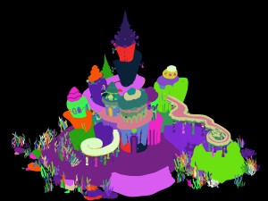 underwater castle 02 3D Model