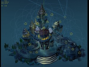 underwater castle 02 3D Model