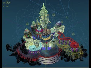 underwater castle 02 3D Model