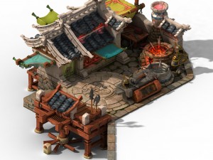 jiaxing city - blacksmith shop 3D Model