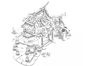 jiaxing city - drugstore Modèle 3D