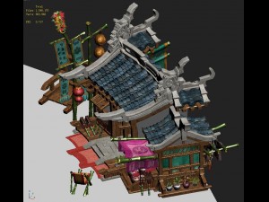 jiaxing city - grocery store Model 3D
