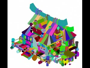cartoon city - pawnshop 271 3D Model