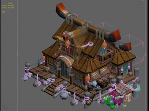 cartoon city - pawnshop 271 Modello 3D