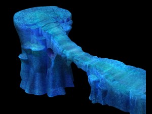 cartoon underwater city - palace bridge 02 3D Model