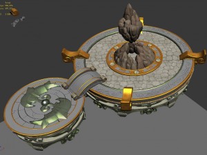 kunlun - square big base 01 Model 3D