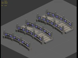 kunlun - square stone bridge 01 3D Model