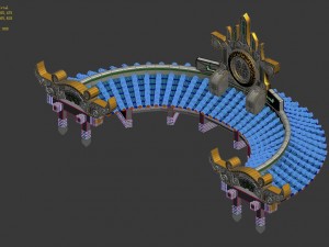 kunlun - tai chi suspension bridge Modelo 3D